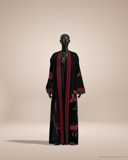 Ready-to-Stitch Abaya Fabric Set — 31