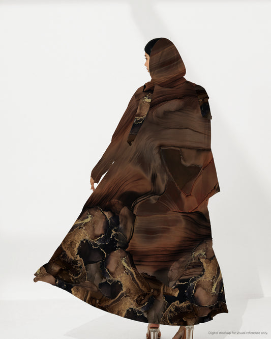 Ready-to-Stitch Abaya Set — 07