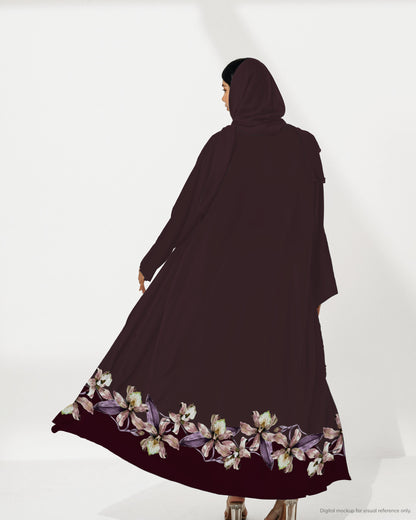Ready-to-Stitch Abaya Set — 08