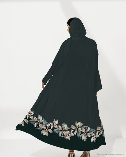 Ready-to-Stitch Abaya Set — 08