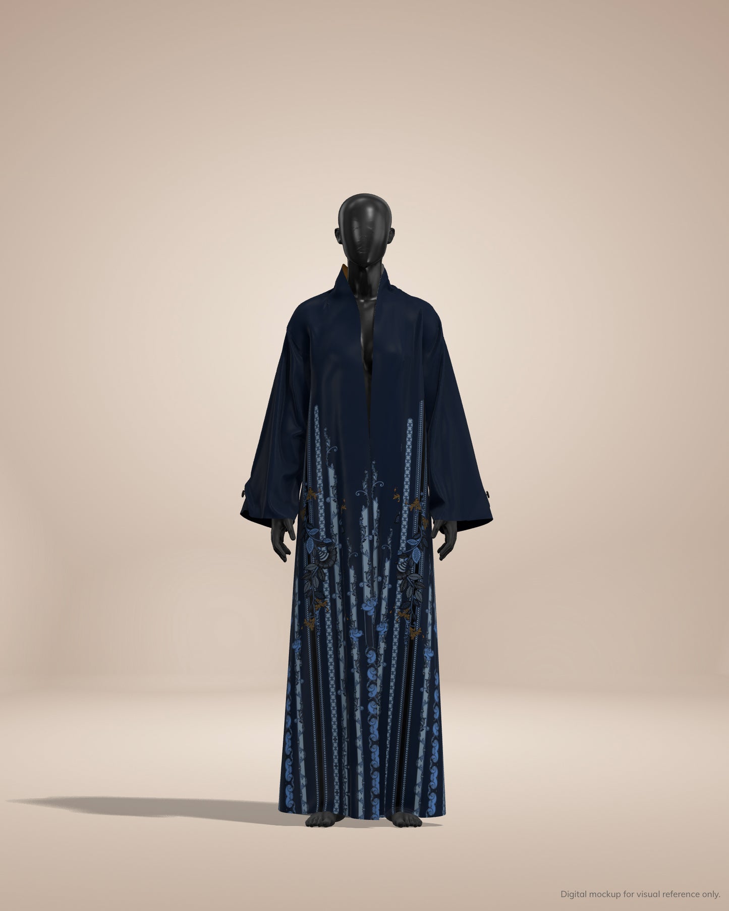 Ready-to-Stitch Abaya Fabric Set — 08