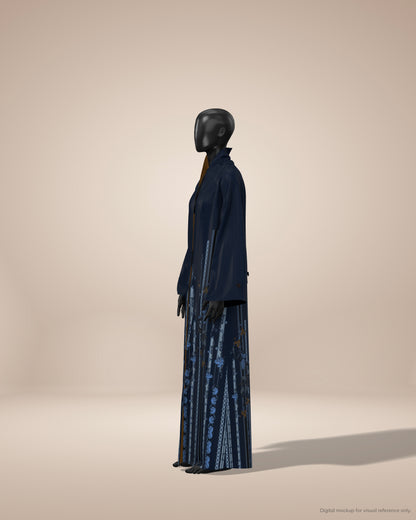 Ready-to-Stitch Abaya Fabric Set — 08