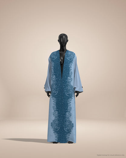 Ready-to-Stitch Abaya Fabric Set — 06