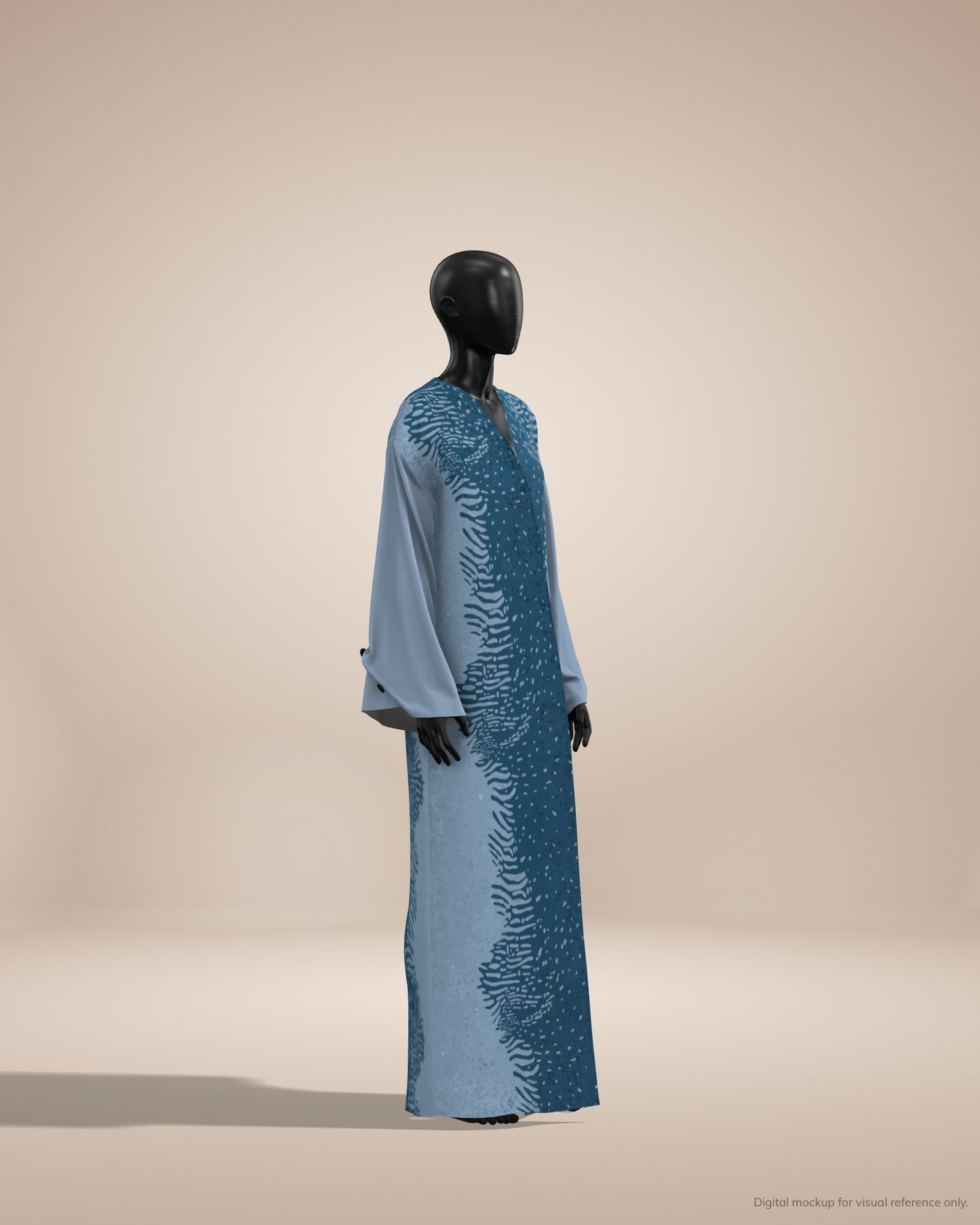 Ready-to-Stitch Abaya Fabric Set — 06