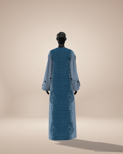 Ready-to-Stitch Abaya Fabric Set — 06