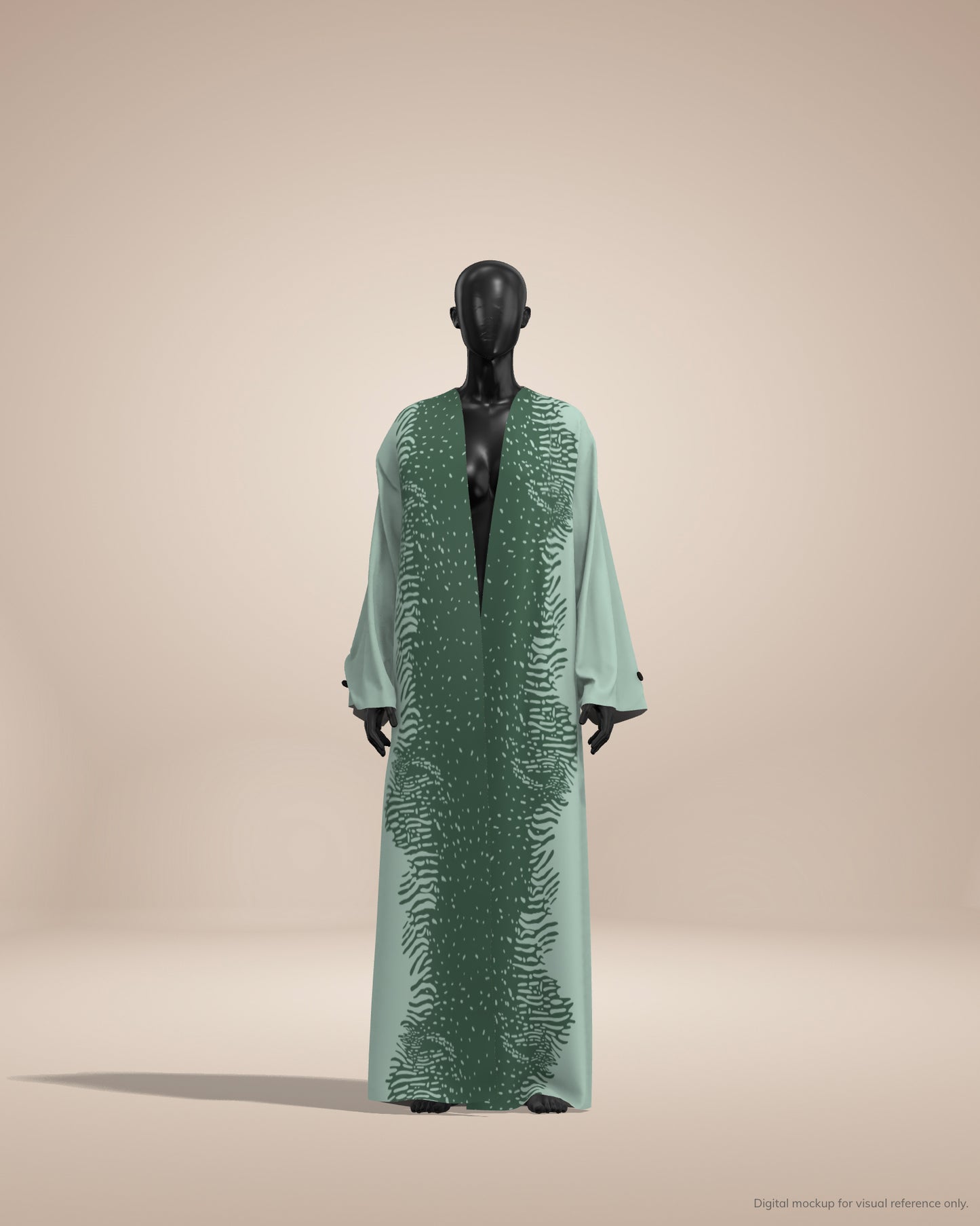 Ready-to-Stitch Abaya Fabric Set — 07