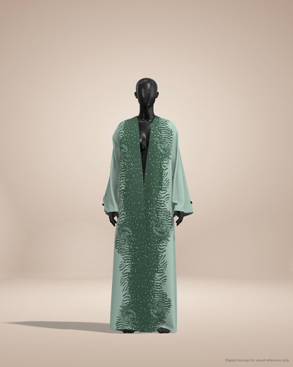 Ready-to-Stitch Abaya Fabric Set — 07