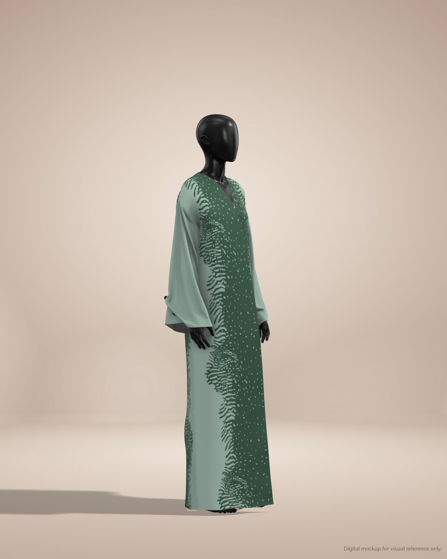 Ready-to-Stitch Abaya Fabric Set — 07