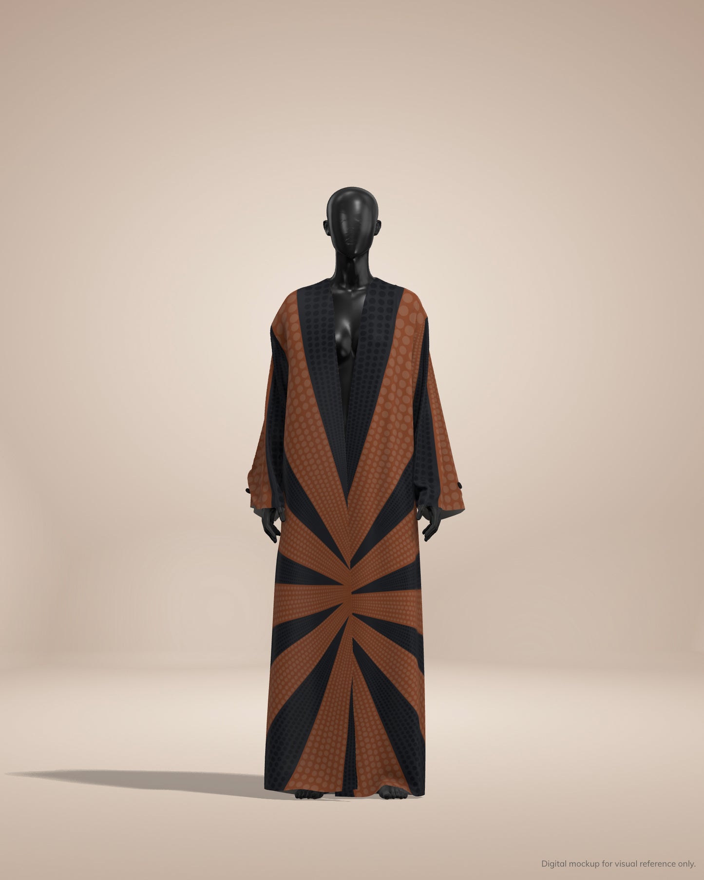 Ready-to-Stitch Abaya Fabric Set — 03