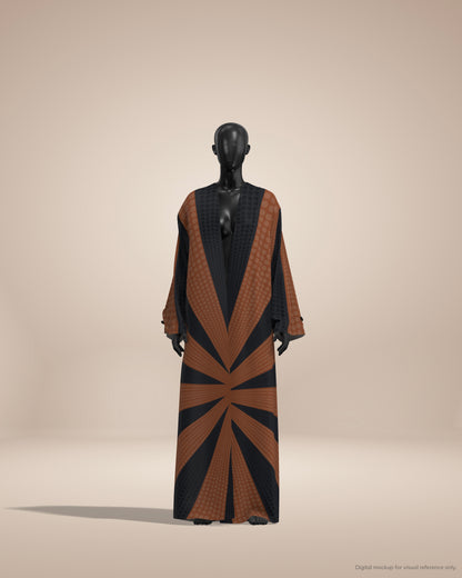 Ready-to-Stitch Abaya Fabric Set — 03