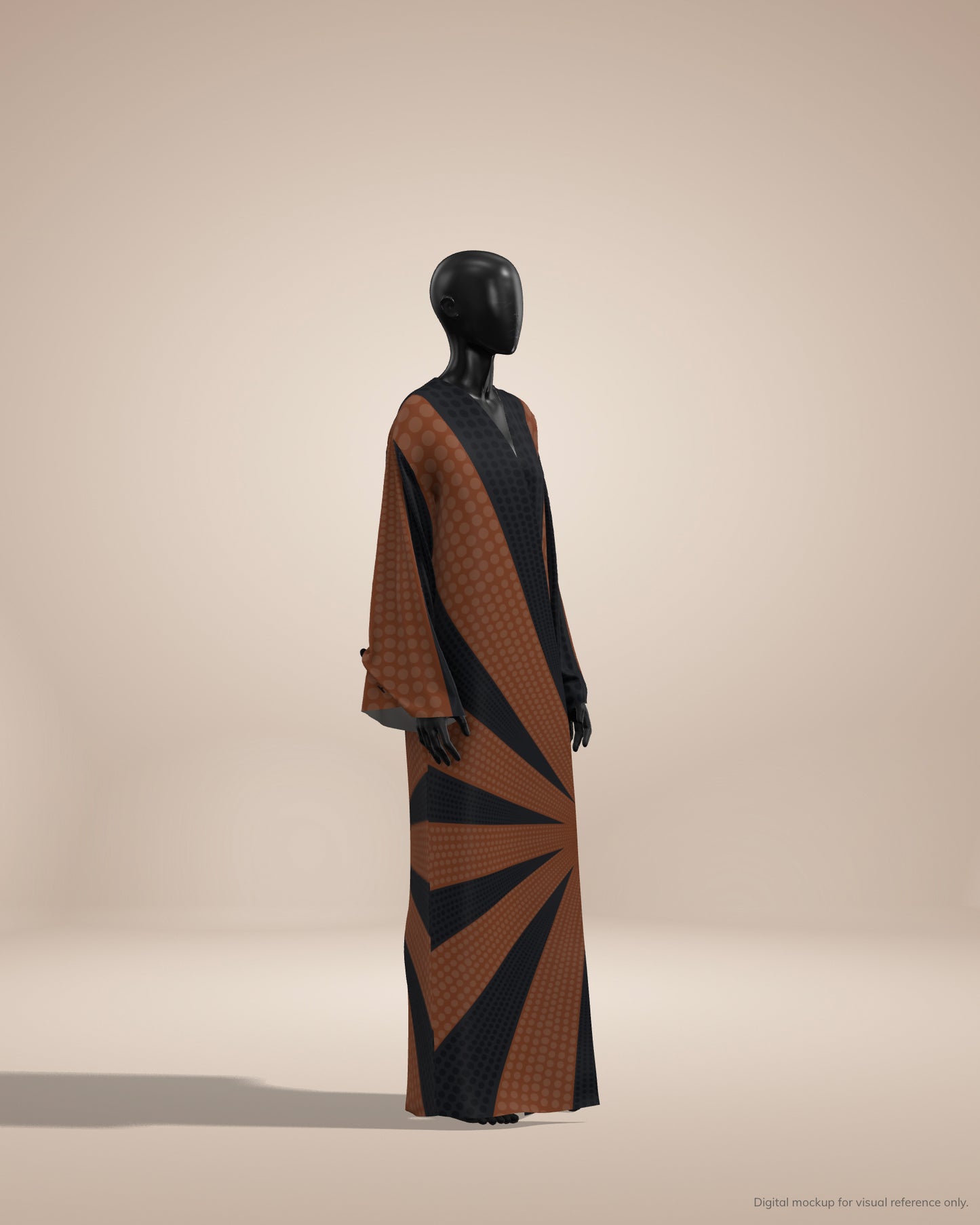 Ready-to-Stitch Abaya Fabric Set — 03