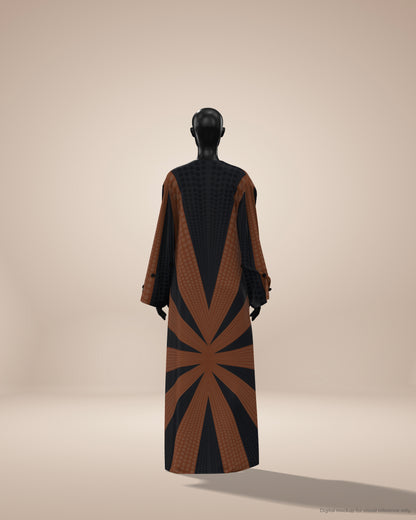 Ready-to-Stitch Abaya Fabric Set — 03