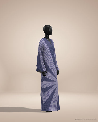 Ready-to-Stitch Abaya Fabric Set — 04