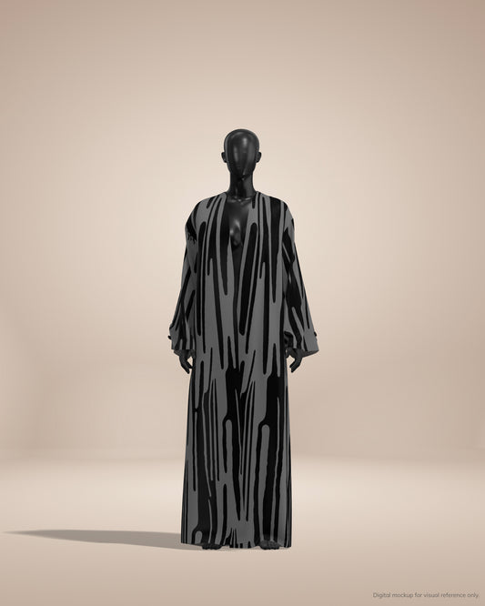 Ready-to-Stitch Abaya Fabric Set — 36