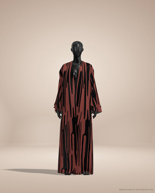 Ready-to-Stitch Abaya Fabric Set — 37