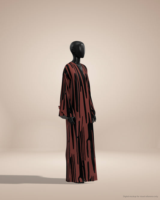 Ready-to-Stitch Abaya Fabric Set — 37