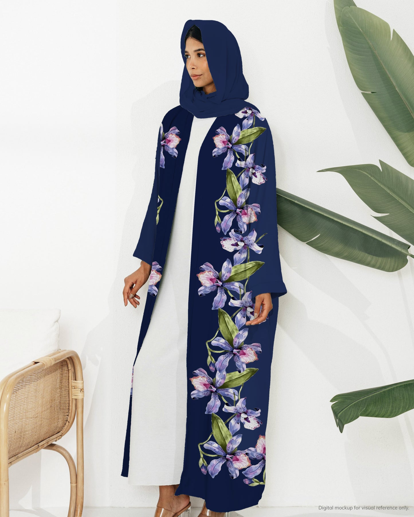 Ready-to-Stitch Abaya Set — 08